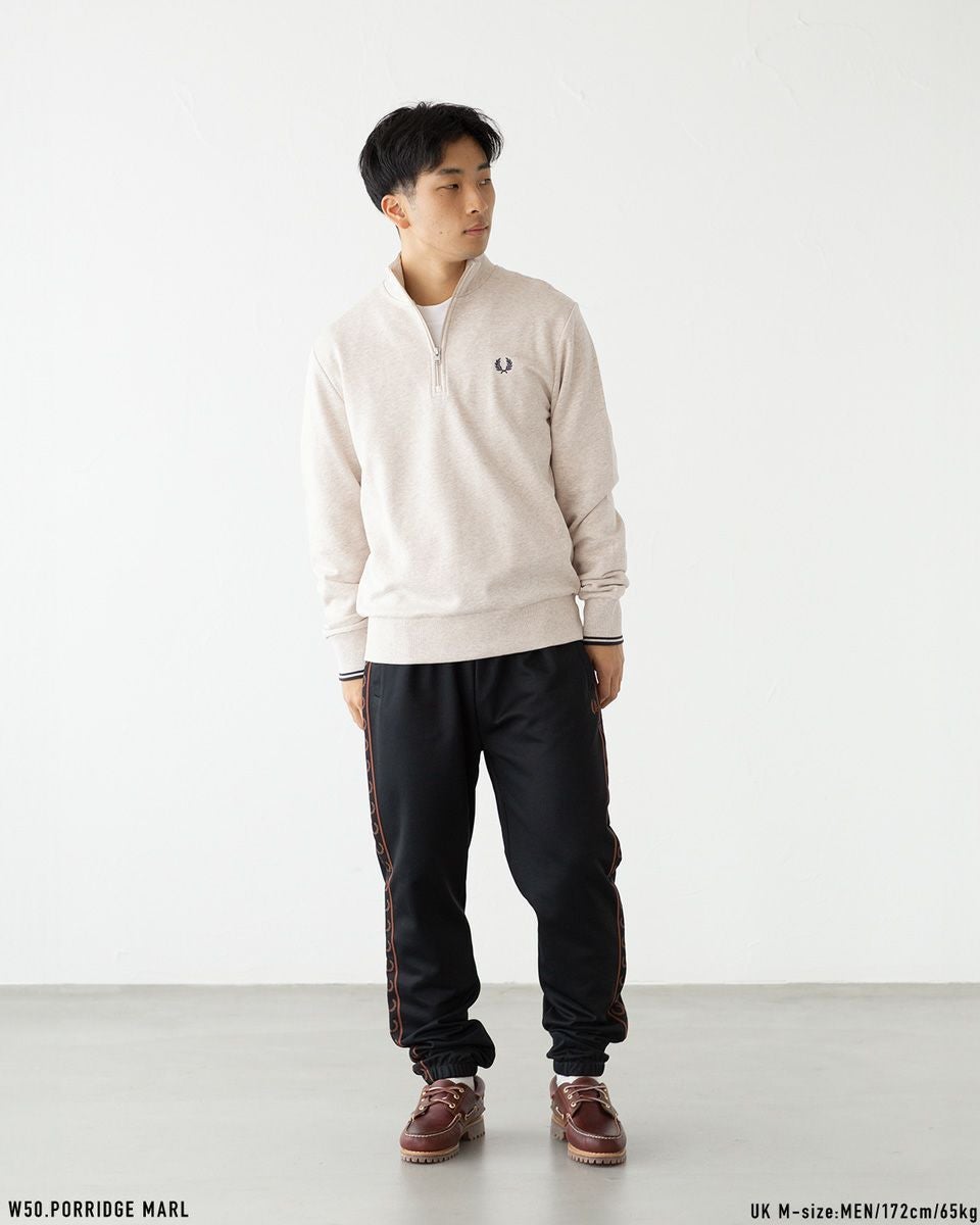 フレッドペリー FRED PERRY ハーフジップ スウェットシャツ M3574