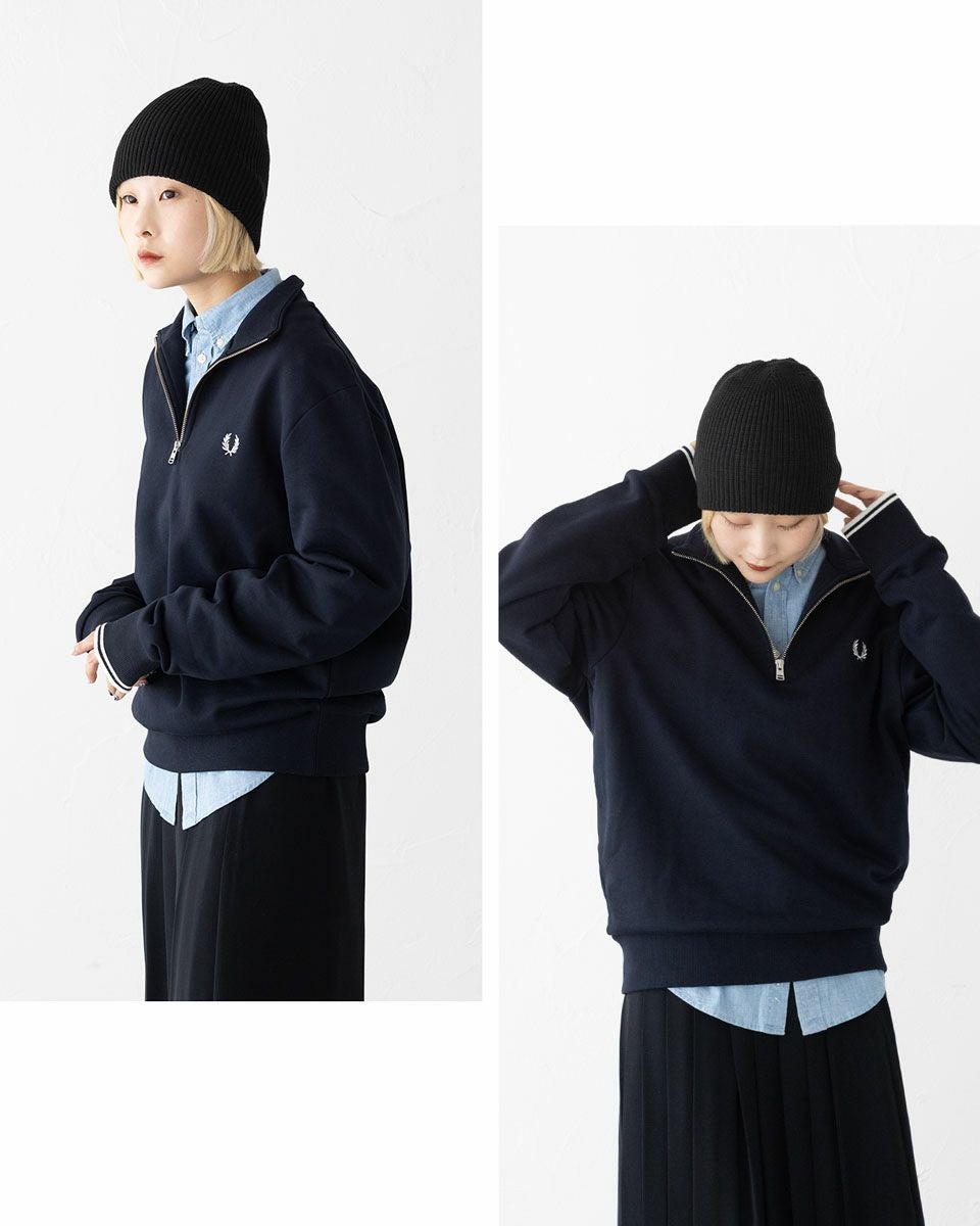 フレッドペリー FRED PERRY ハーフジップ スウェットシャツ M3574