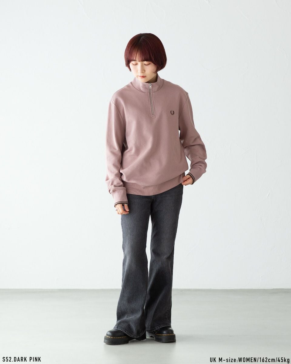 フレッドペリー FRED PERRY ハーフジップ スウェットシャツ M3574