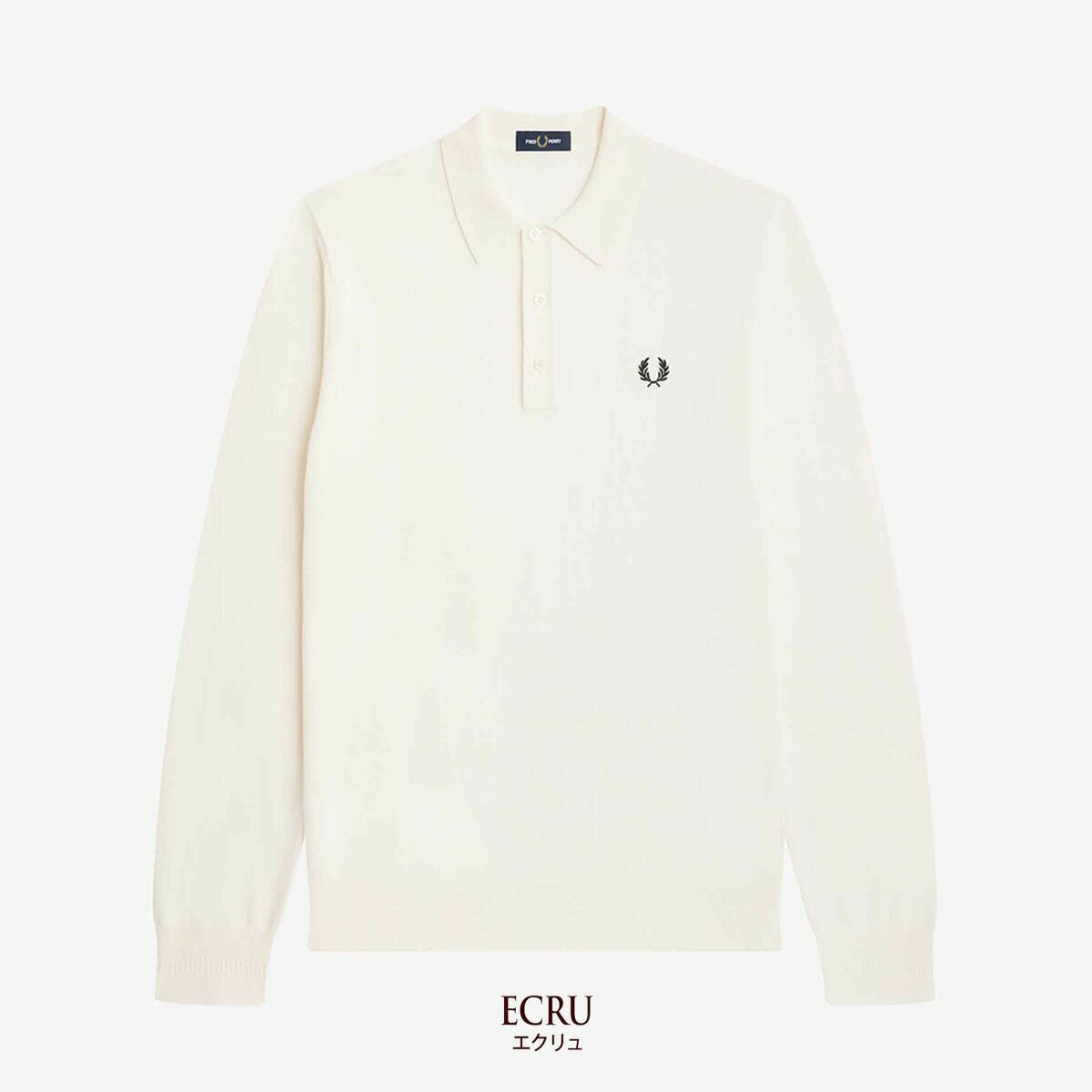 フレッドペリー ニット ポロシャツ 長袖 FRED PERRY K4535 クラシック