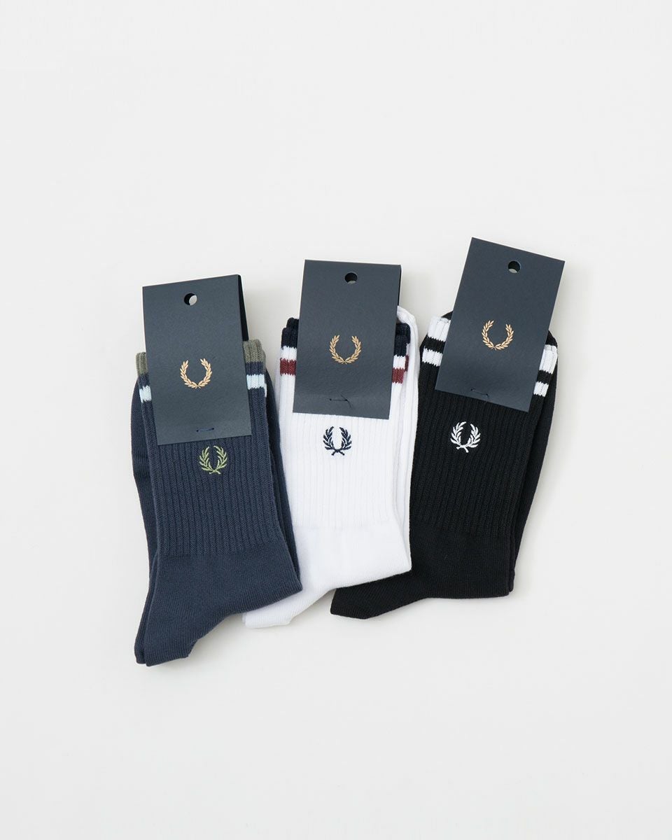フレッドペリー ティップド ショート ソックス 一足組 FRED PERRY