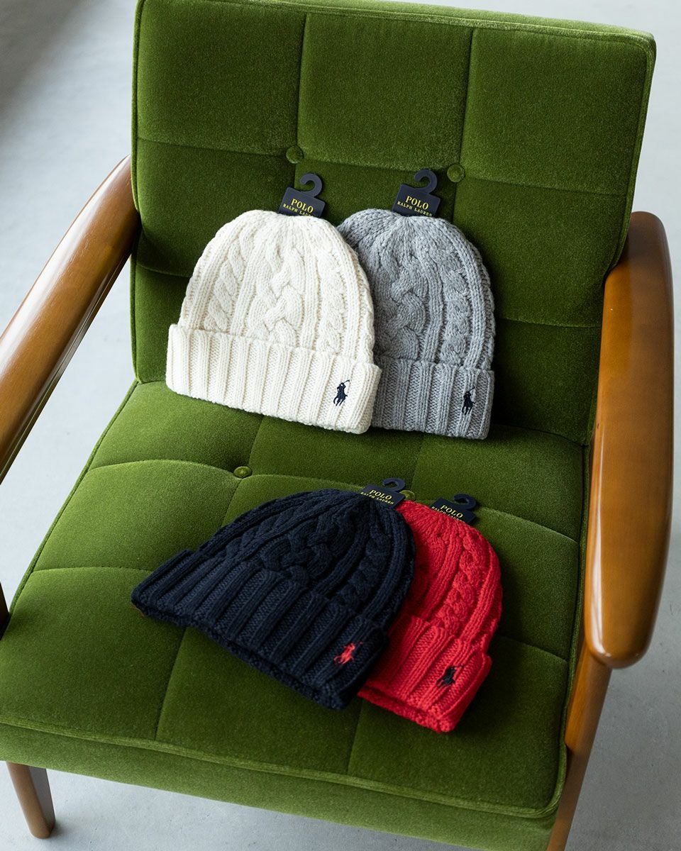 ポロ ラルフローレン ケーブル編み ニット帽 POLO RalphLauren PC1432