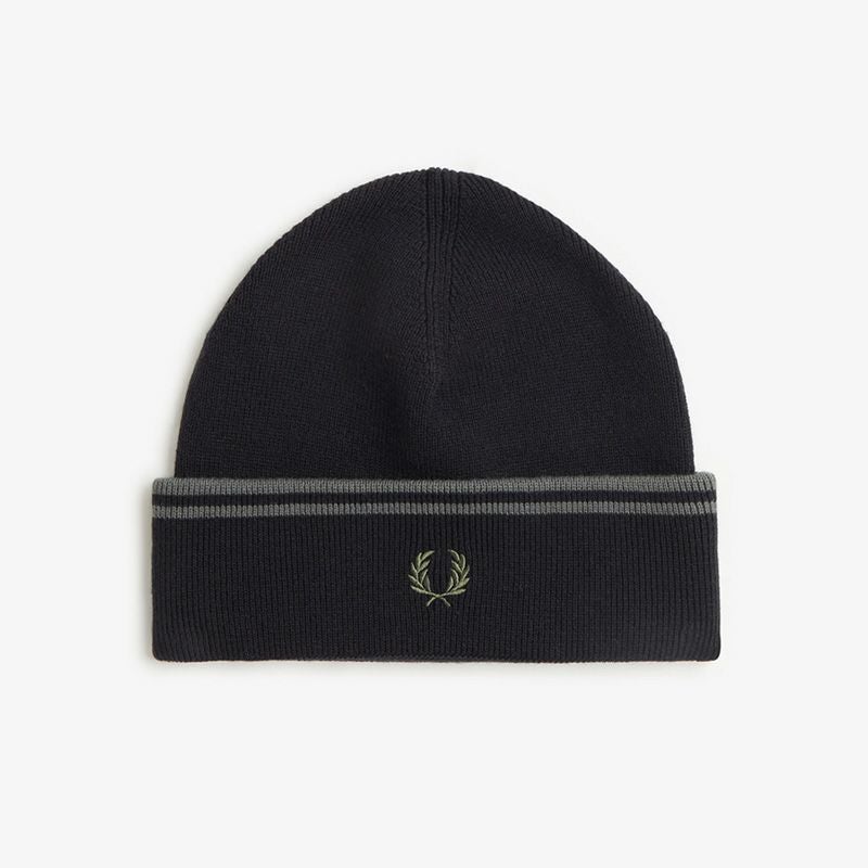 フレッドペリー ニット帽 FRED PERRY ツイン ティップド メリノ ウール