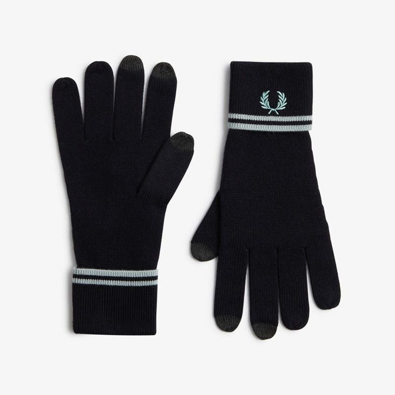 【新品未使用】FRED PERRY ウール グローブ S77 ・Lサイズ フレッドペリー FRED PERRY FRED PERRY TWIN TIPPED MERINO WOOL