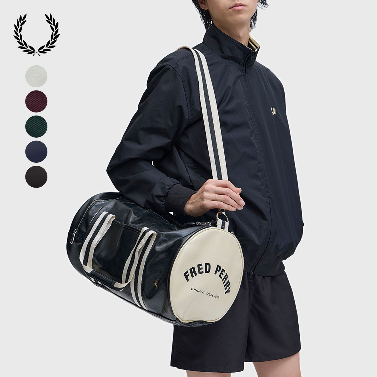 フレッドペリー FRED PERRY クラシック バレル バッグ L7255 ボストン