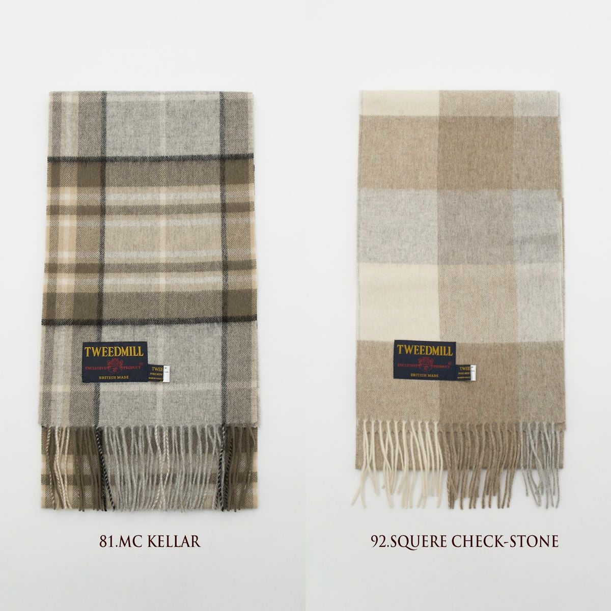 ツイードミル ラムズ ウール マフラー 英国製 TWEEDMILL 25-190 メンズ