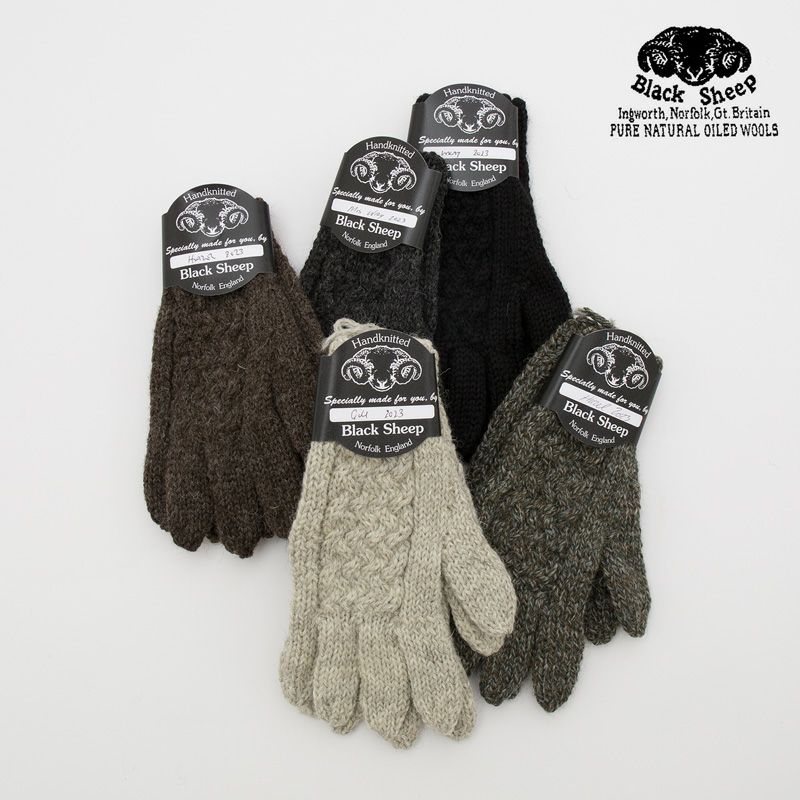 ブラックシープ 英国製 手編み 手袋 GLOVES GB07 メンズ レディース