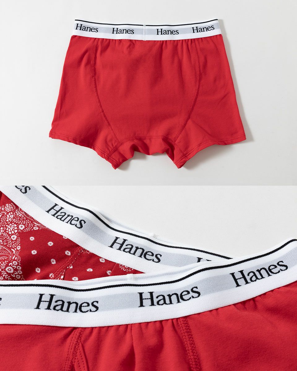 赤いパンツ HANES ボクサーブリーフ ヘインズ アンダーウエア 赤 還暦