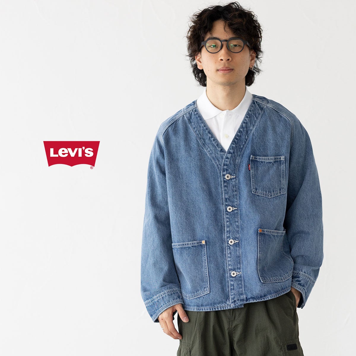 Levi's デニム カーディガン Lサイズ リーバイス LEVI'S デニム カーディガン ユニオン エンジニア A7139