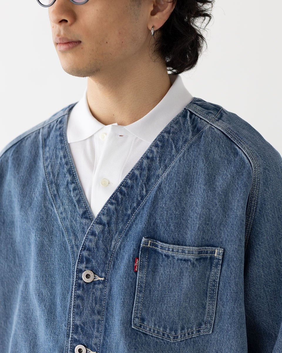 Levi's Union エンジニアカーディガン A7139 ユニオン エンジニア カーディガン ダークインディゴ – リーバイス