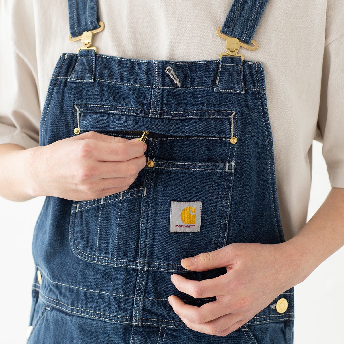 カーハート ルーズフィット デニム ビブ オーバーオール Carhartt