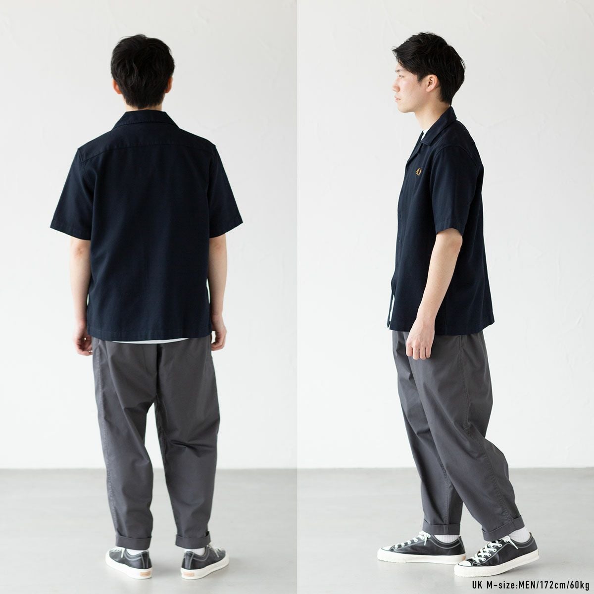 フレッドペリー ピケ テクスチャー リビア カラー シャツ FRED PERRY