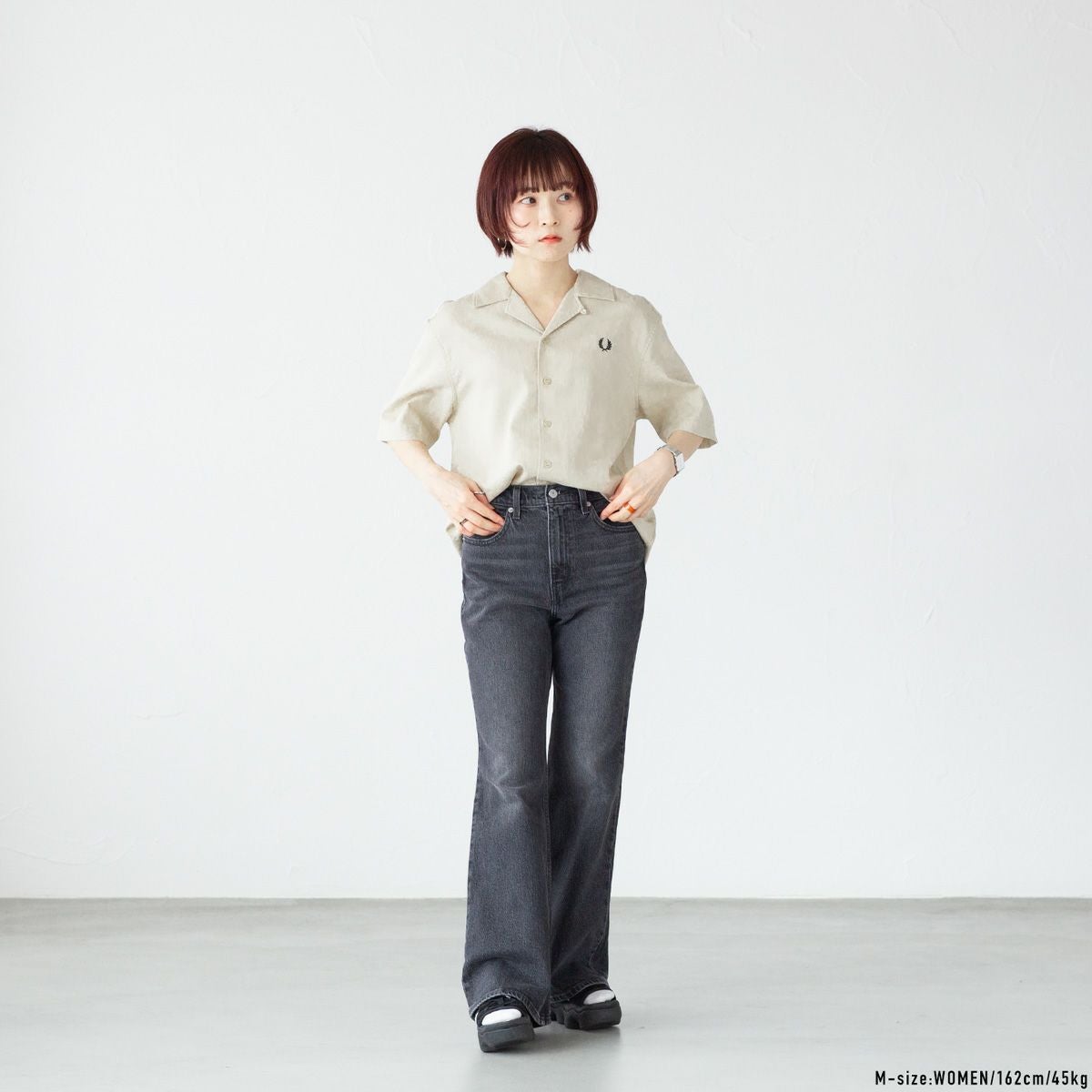 フレッドペリー　カラーシャツ フレッドペリー ピケ テクスチャー リビア カラー シャツ FRED PERRY