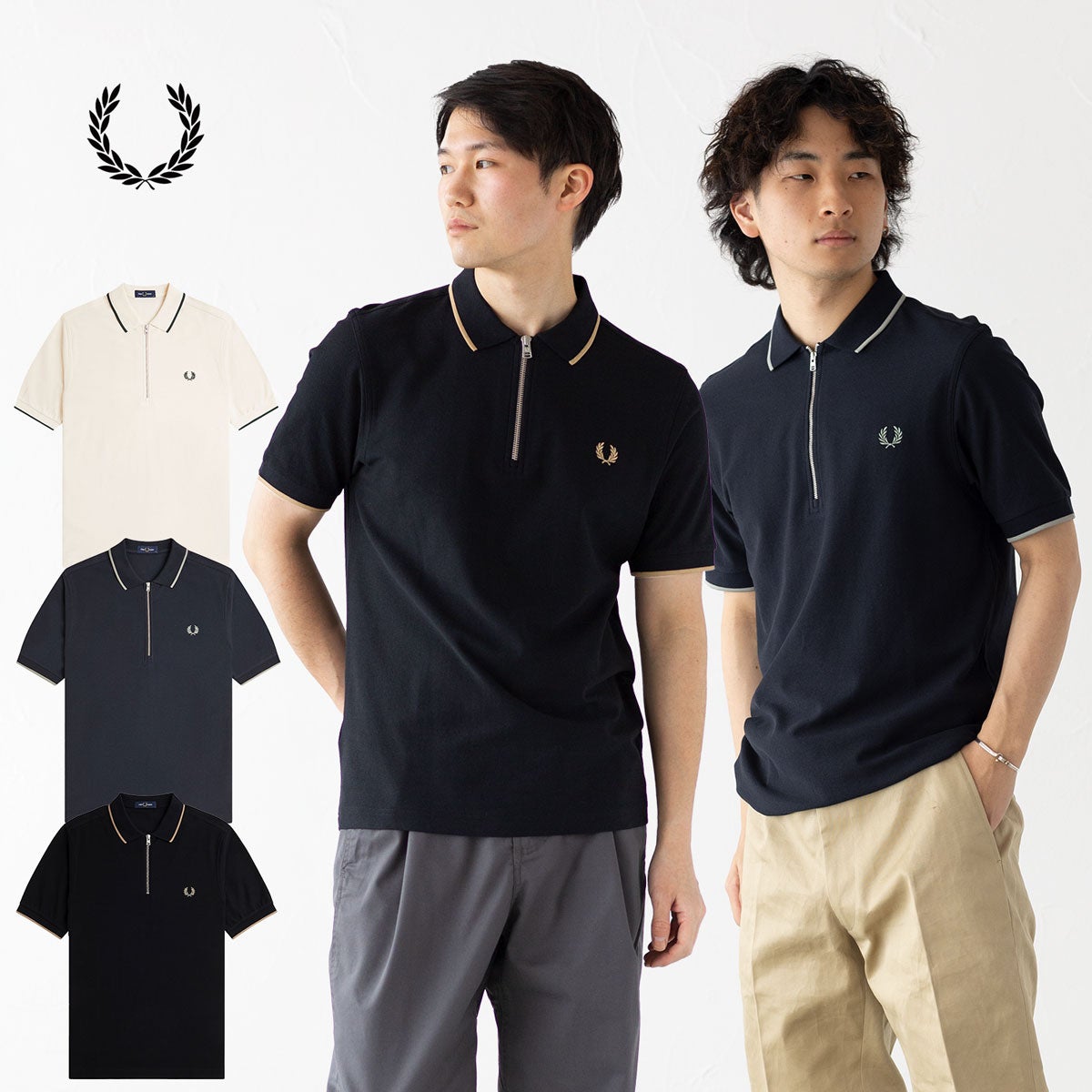 フレッドペリー FRED PERRY ポロシャツ クレープ ピケ M7729/M2383