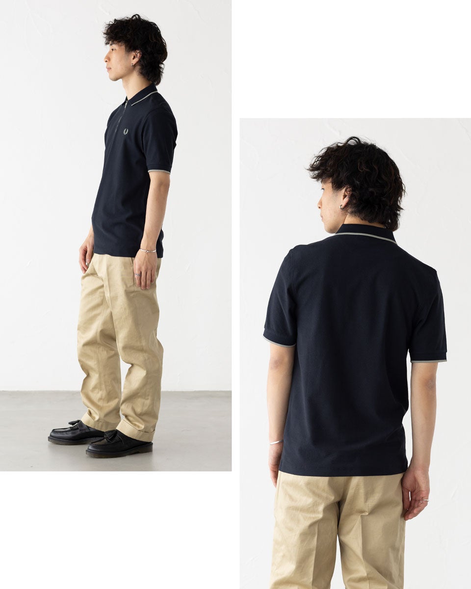 フレッドペリー FRED PERRY ポロシャツ クレープ ピケ M7729/M2383
