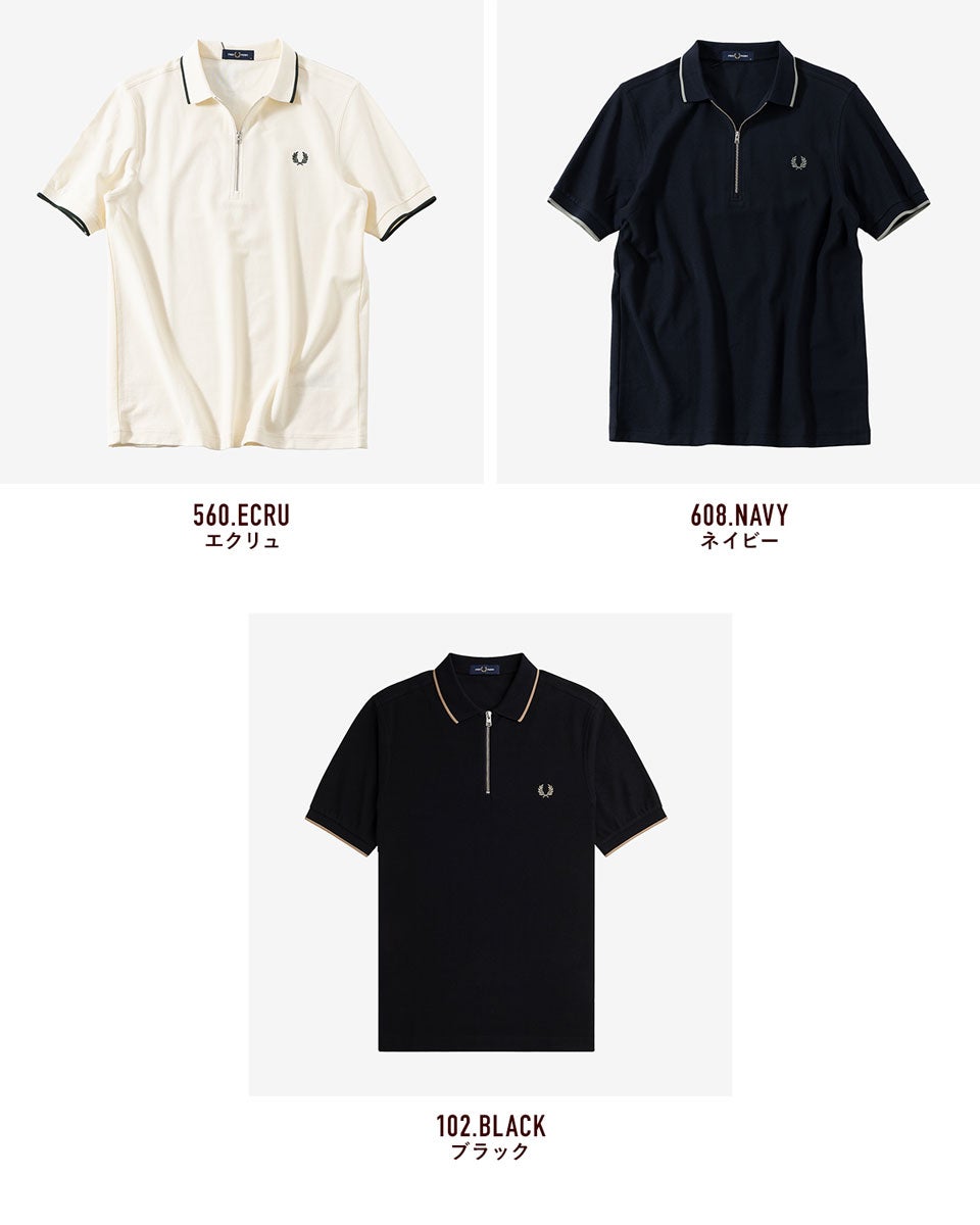 フレッドペリー FRED PERRY ポロシャツ クレープ ピケ M7729/M2383