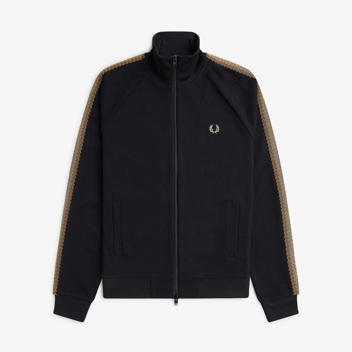 FRED PERRY フラットベリー トラックジャケット ジャージ 羽織 フレッドペリー ジャージ FRED PERRY クロチェット テープ トラック