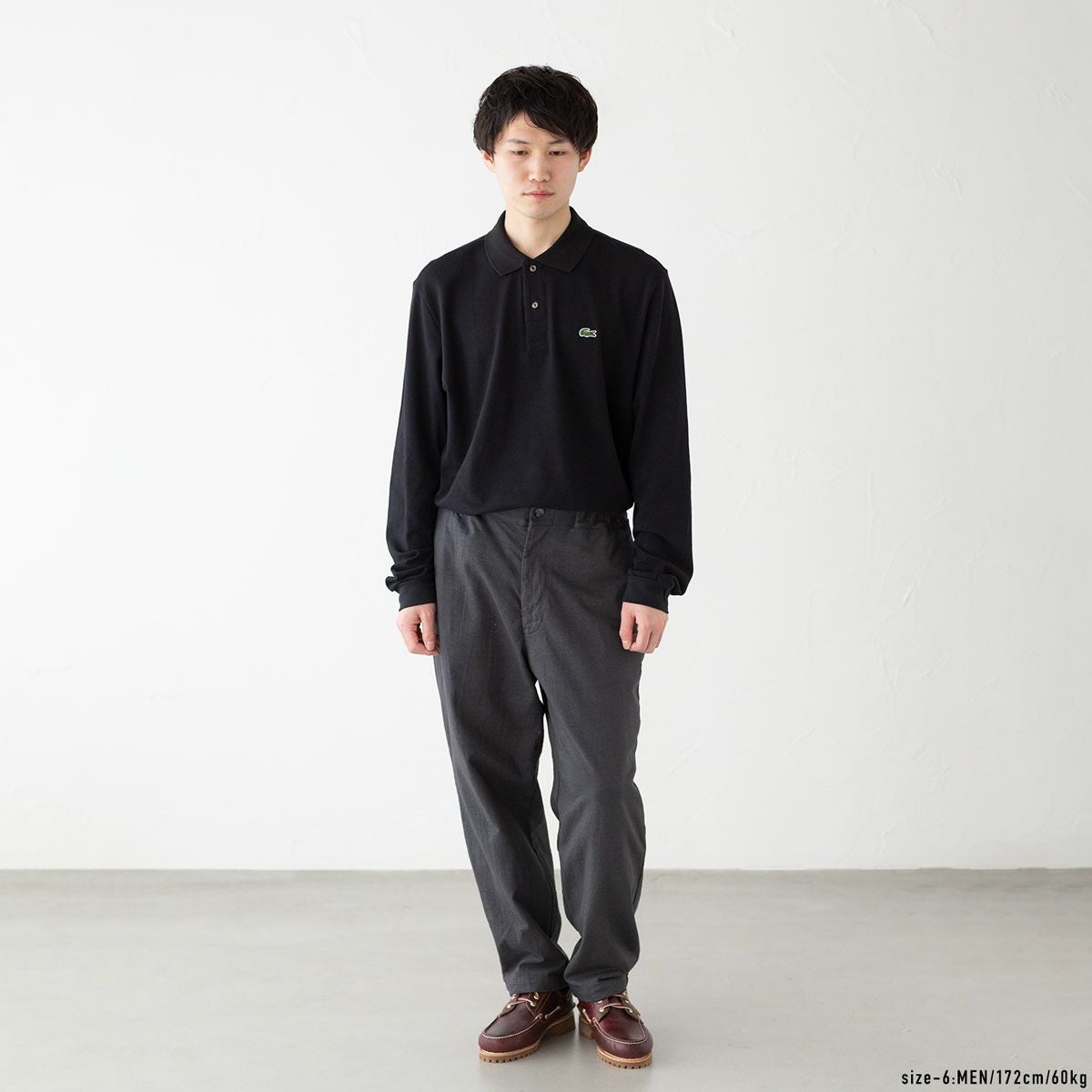 フレンチラコステ フレラコ 5191L 長袖 ポロシャツ ブラック 4 90年代 フランス製 LACOSTE フレンチラコステ 長袖ポロシャツ メンズM