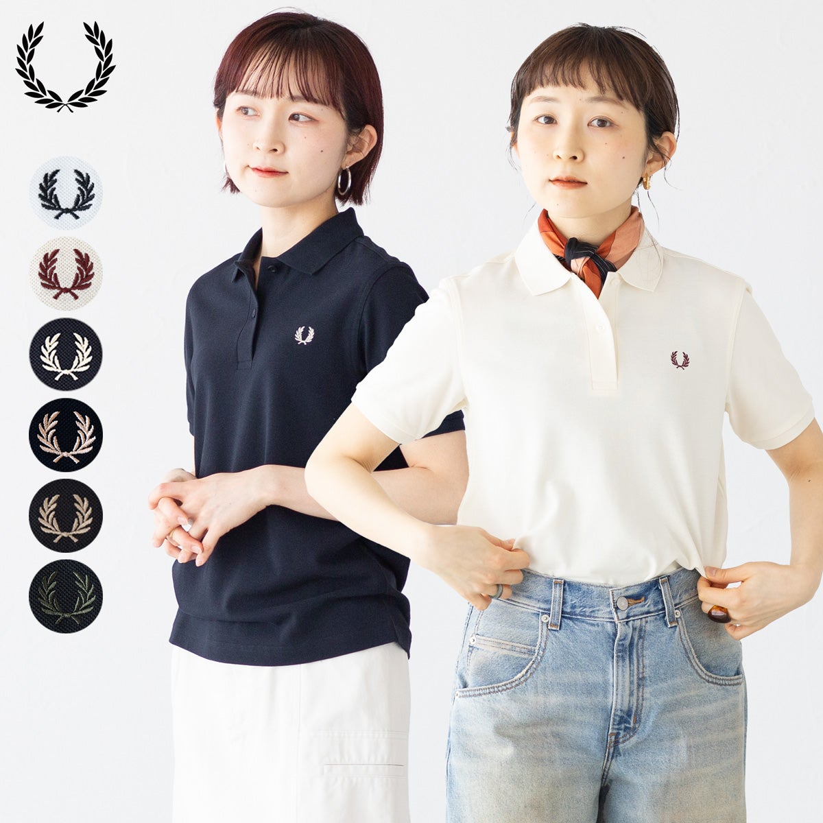 フレッドペリー FRED PERRY ポロシャツ G6000 レディース 半袖 鹿の子