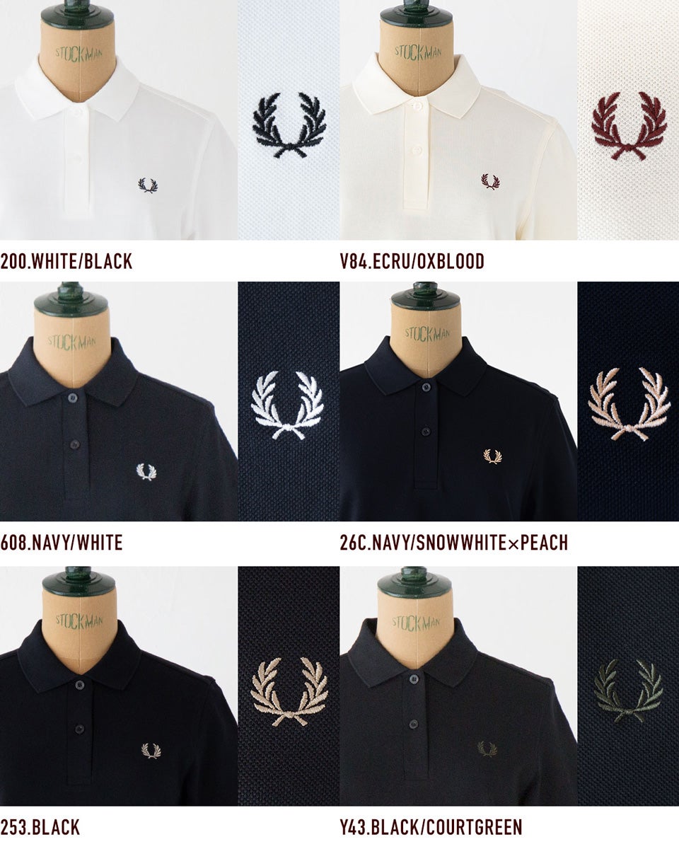 フレッドペリー FRED PERRY ポロシャツ G6000 レディース 半袖 鹿の子