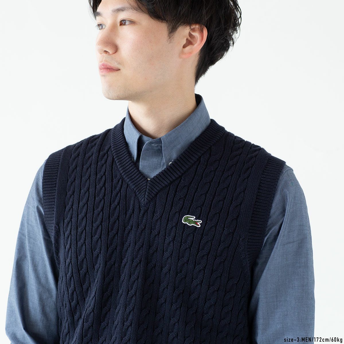 LACOSTE　ベスト LACOSTE（ラコステ） ベスト ジレ ウルトラドライハーフジップゴルフ