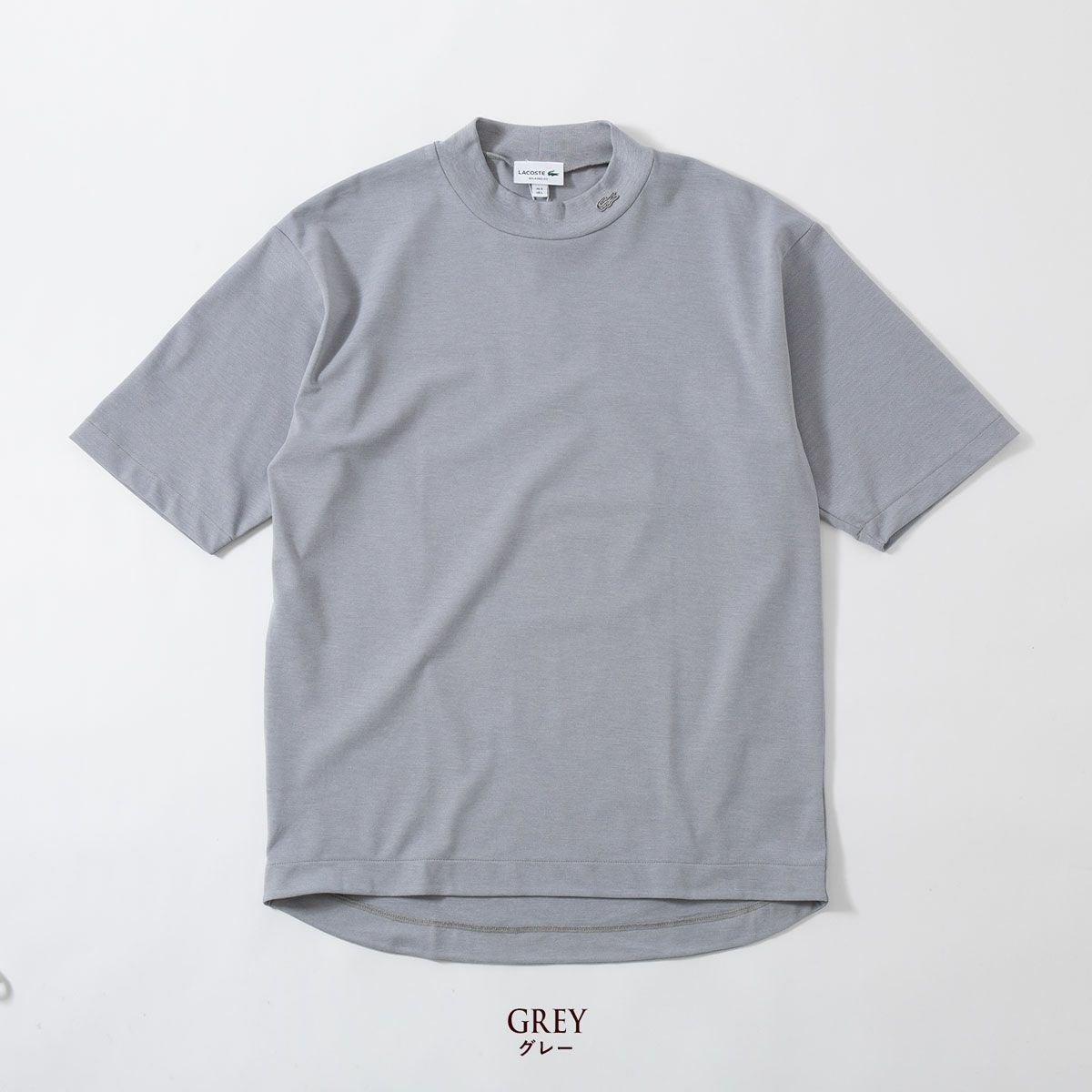 ラコステ 5分袖 モックネック サマーニット Tシャツ LACOSTE TH079LJ