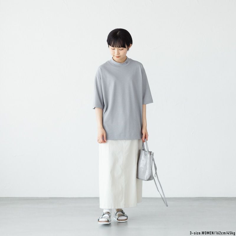 ラコステ 5分袖 モックネック サマーニット Tシャツ LACOSTE TH079LJ