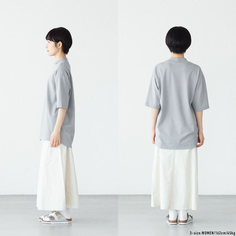 ラコステ 5分袖 モックネック サマーニット Tシャツ LACOSTE TH079LJ