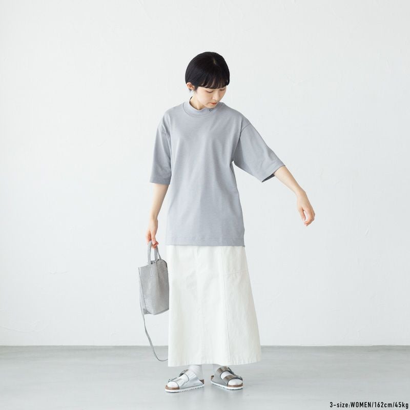 ラコステ 5分袖 モックネック サマーニット Tシャツ LACOSTE TH079LJ