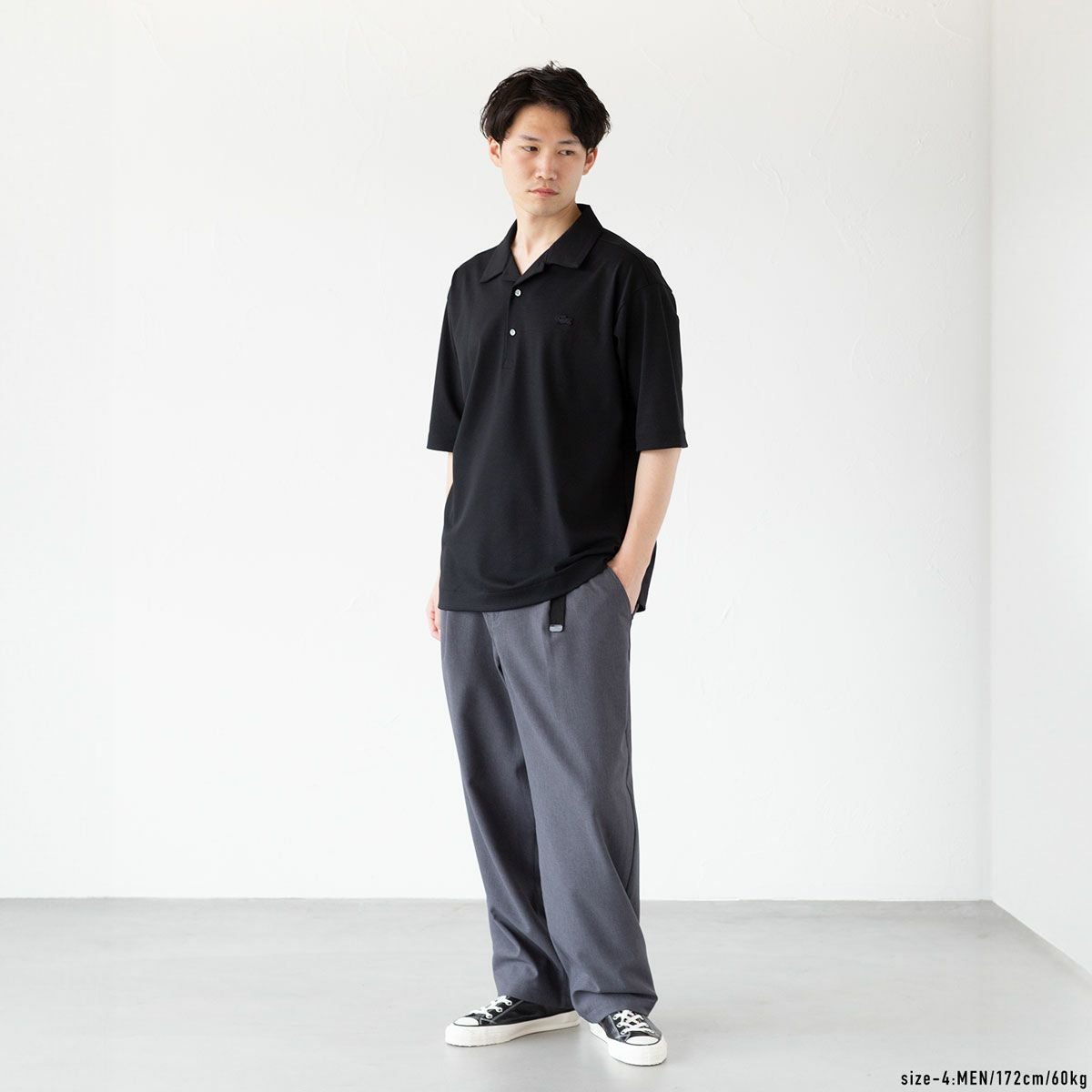 ラコステ 鹿の子地 ポロシャツ DH004J-99 LACOSTE メンズ 半袖