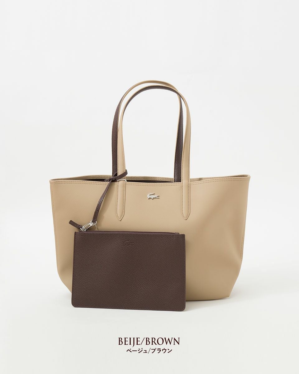 ラコステ リバーシブル トート バッグ LACOSTE NF2142AA ポーチ兼