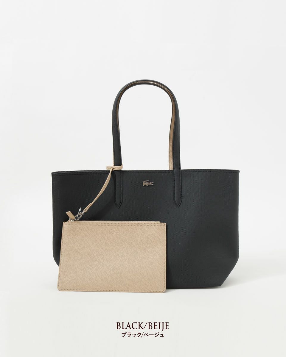 ラコステ リバーシブル トート バッグ LACOSTE NF2142AA ポーチ兼