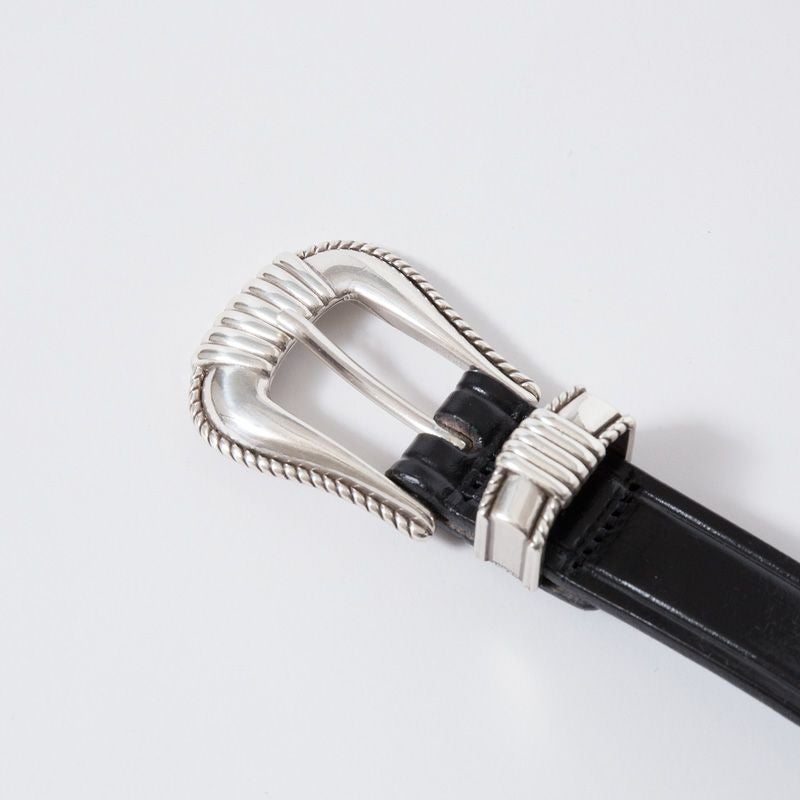 トリーレザー スリーピース シルバーバックル ベルト TORY LEATHER
