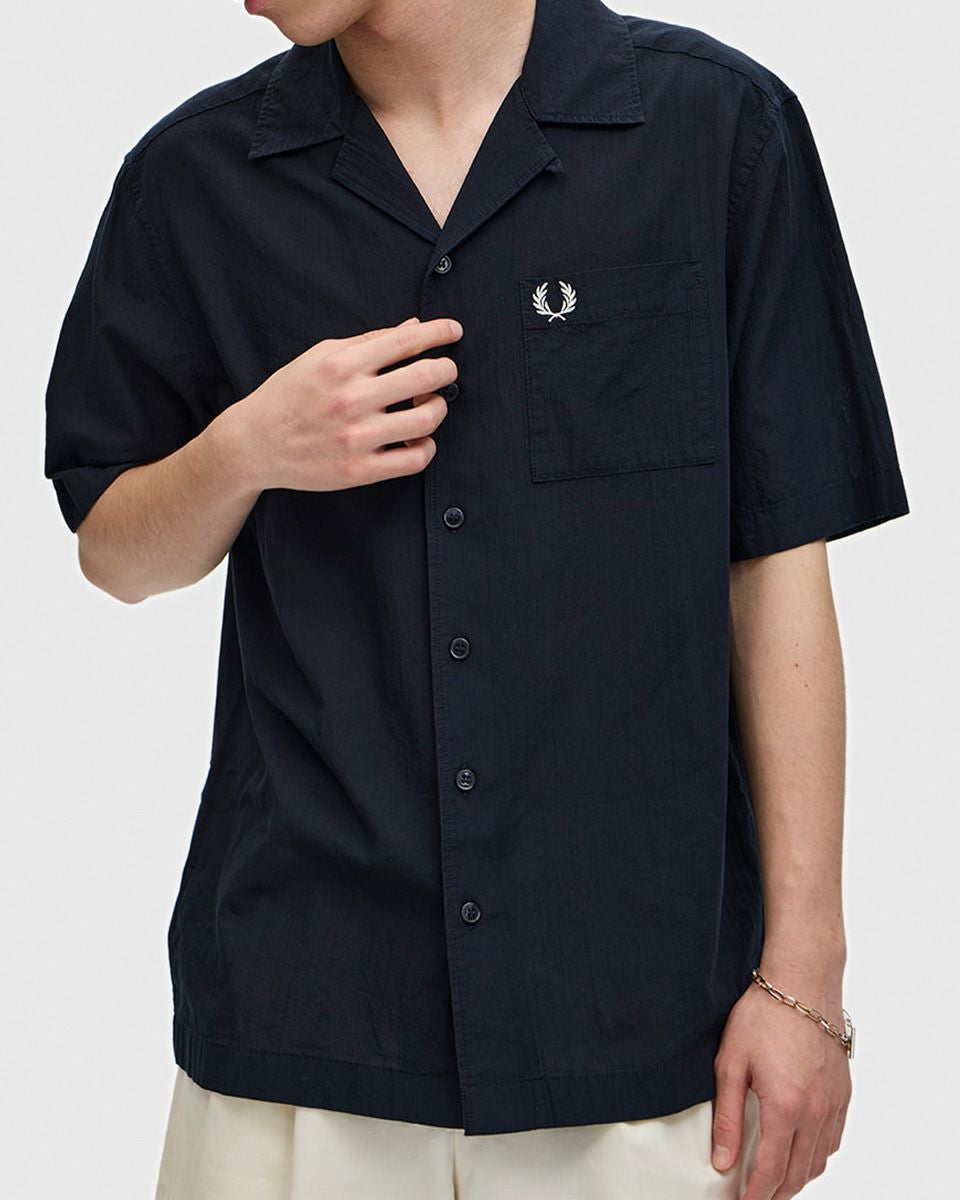 フレッドペリー FRED PERRY ライトウェイト テクスチャー リビアカラー