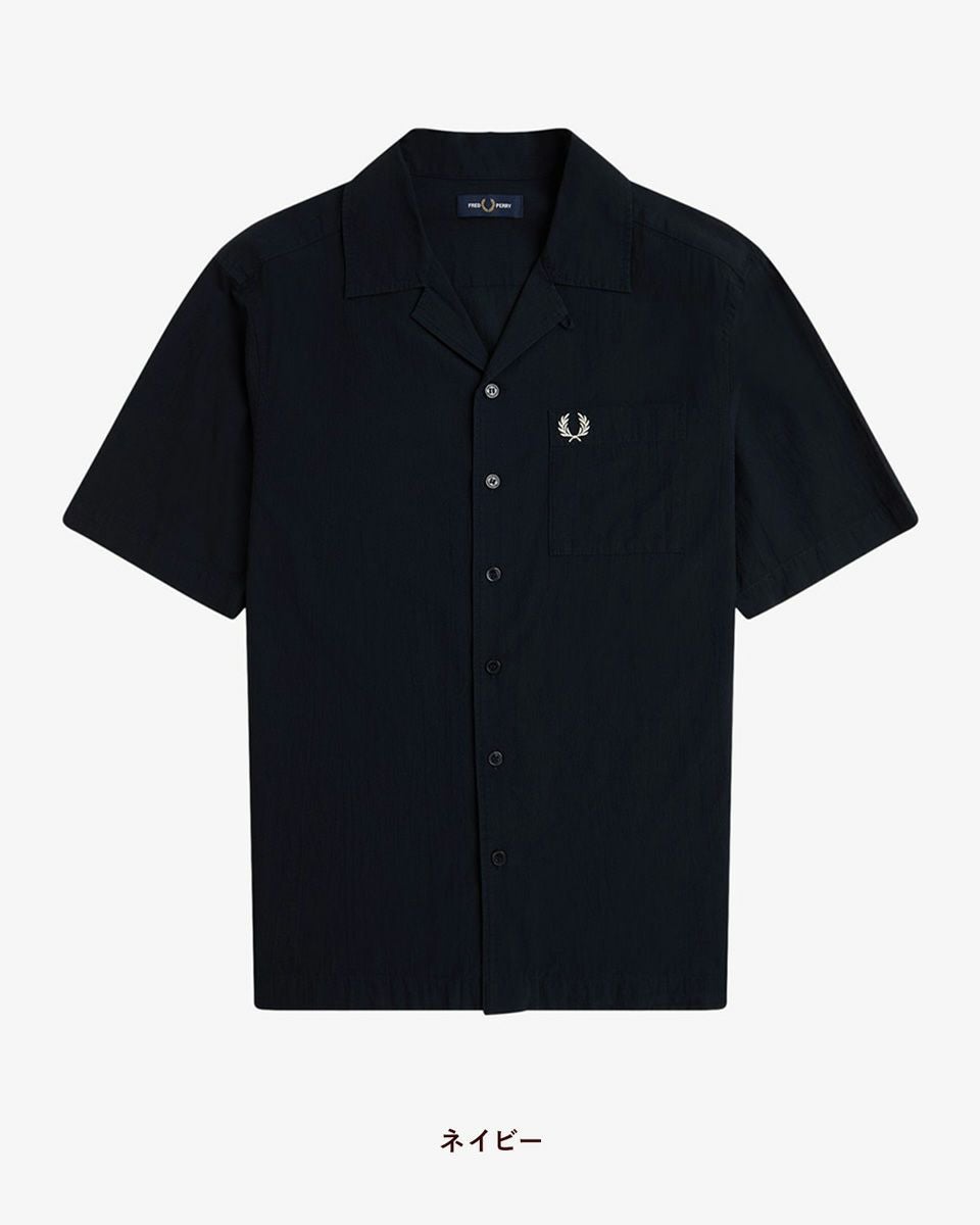 フレッドペリー FRED PERRY ライトウェイト テクスチャー リビアカラー