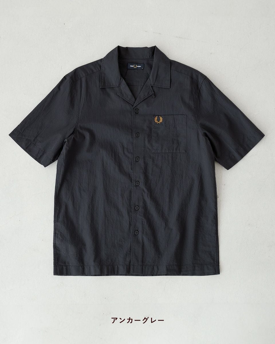 フレッドペリー FRED PERRY ライトウェイト テクスチャー リビアカラー