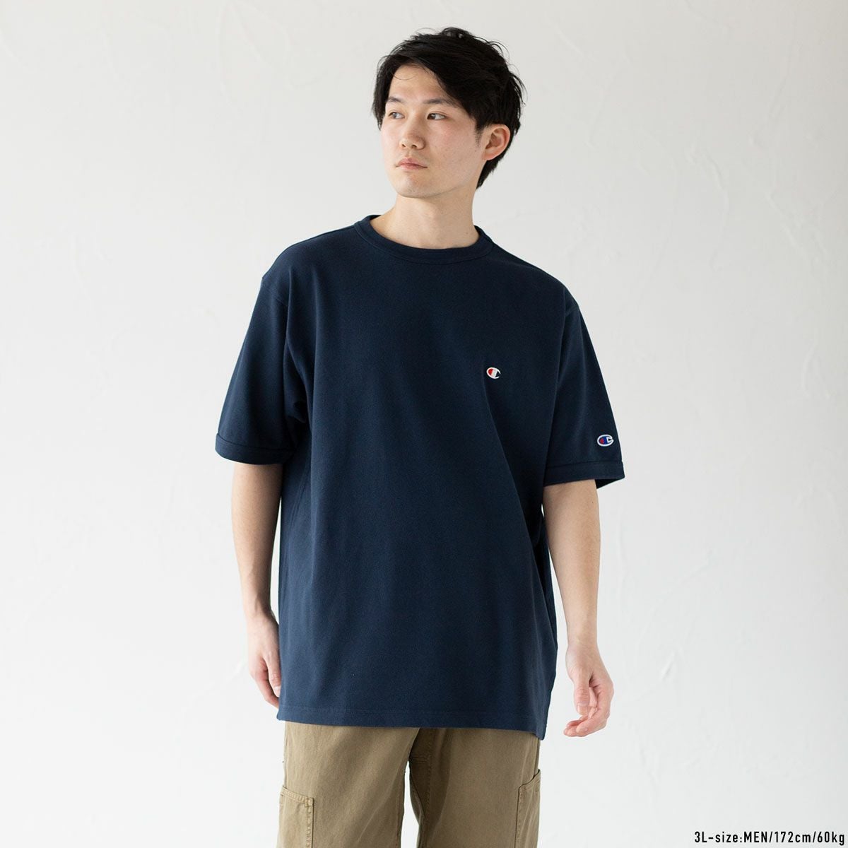 チャンピオン キングサイズ 鹿の子 Tシャツ champion ベーシック C3