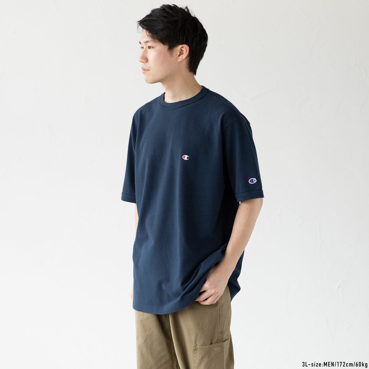 チャンピオン キングサイズ 鹿の子 Tシャツ champion ベーシック C3