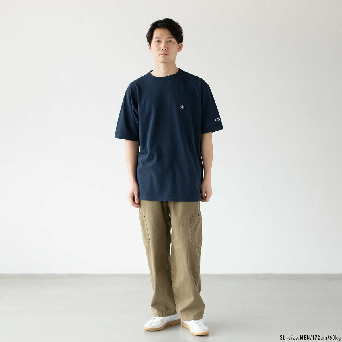 チャンピオン キングサイズ 鹿の子 Tシャツ champion ベーシック C3