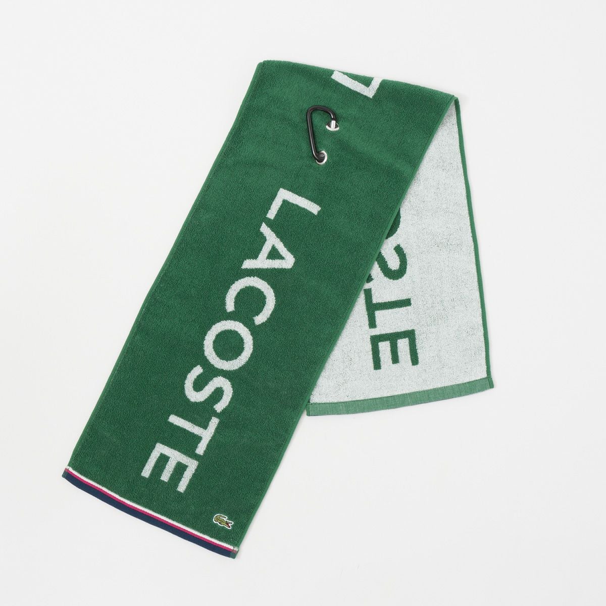 ラコステ ゴルフ フェイスタオル カラビナ付き LACOSTE LN009J