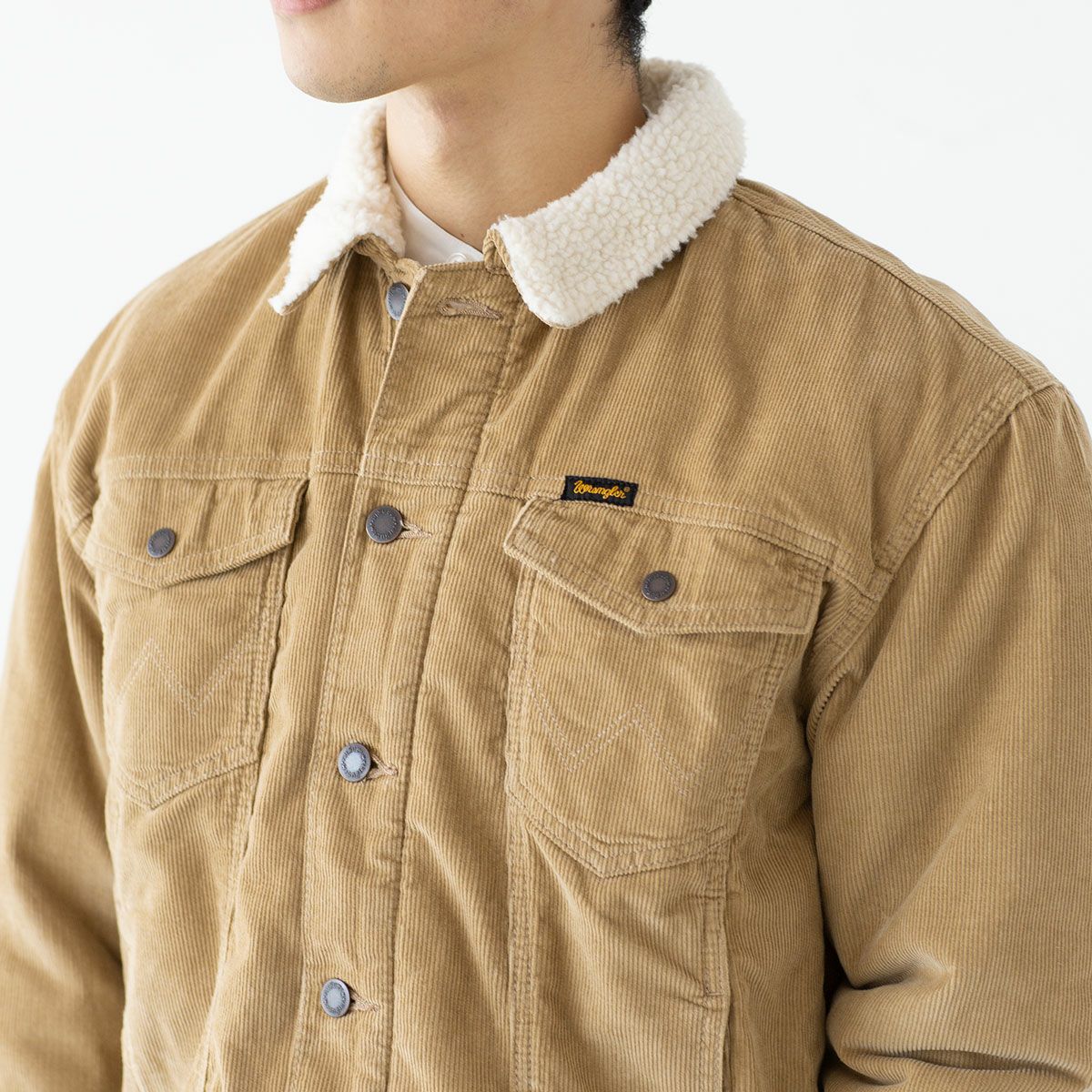 ラングラー シェルパ ジャケット コーデュロイ ウィート WRANGLER