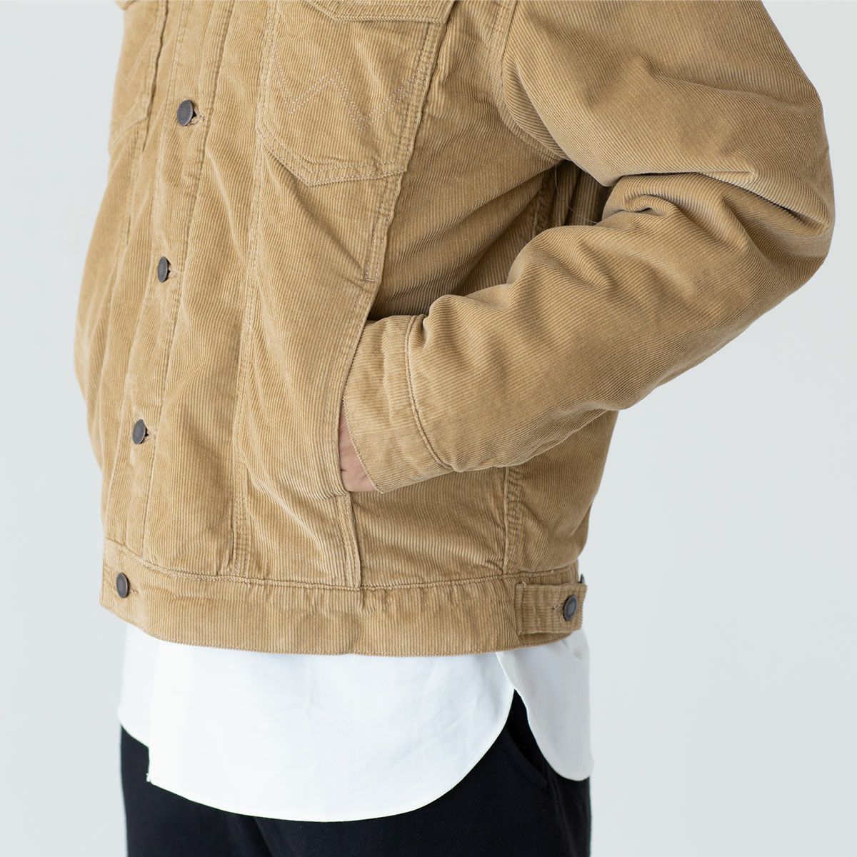 ラングラー シェルパ ジャケット コーデュロイ ウィート WRANGLER