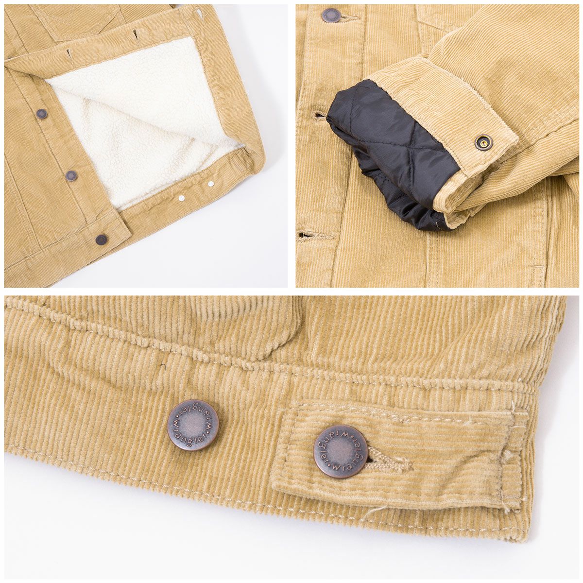 ラングラー シェルパ ジャケット コーデュロイ ウィート WRANGLER