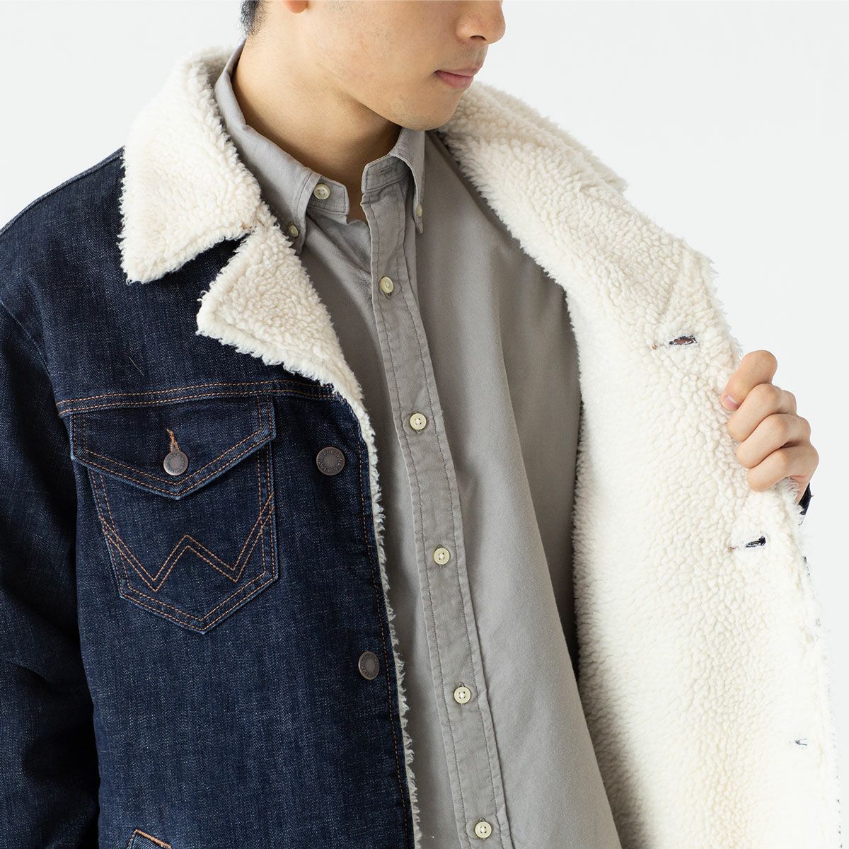 ラングラー デニム ランチコート ラスティックネイビー WRANGLER