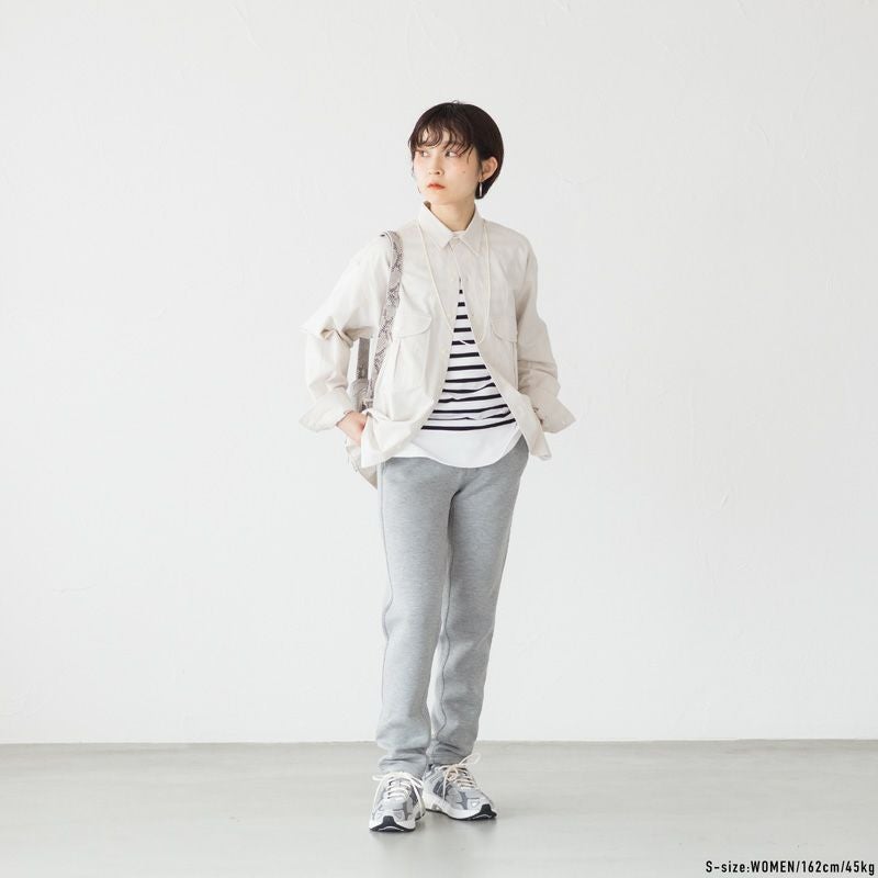 未使用　glamb　スウェットパンツ　テーパード　グレー　クロップド グラミチ テックニット テーパードパンツ GLP4-FJP06 レディース