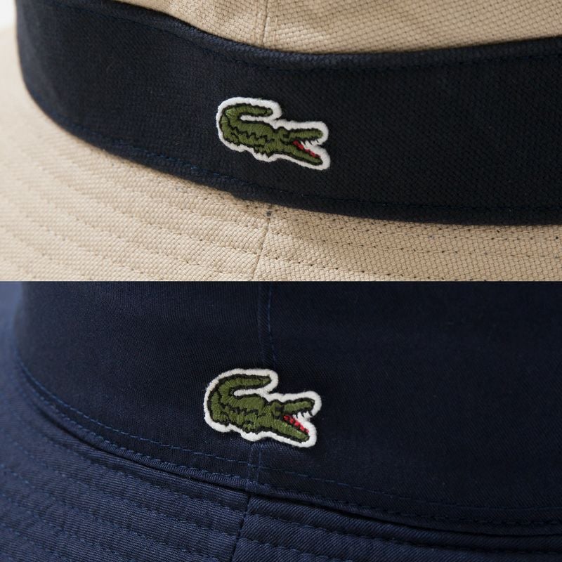 【未使用】ラコステ　バケットハット　ブラック LACOSTE（ラコステ） シンプル ロゴ バケットハット バケハ ハット