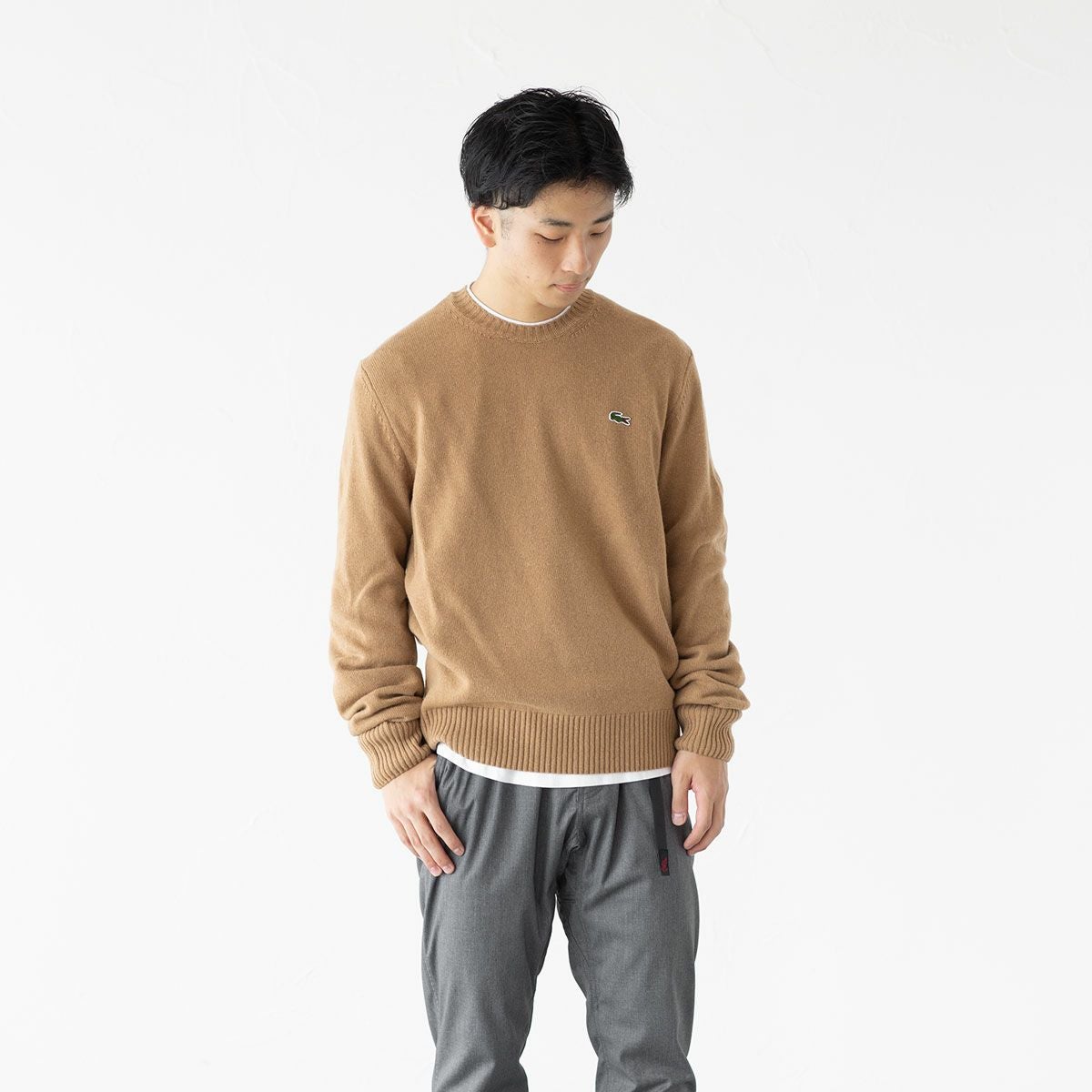 ラコステ エッセンシャル ウール ニット セーター LACOSTE AH2916-10