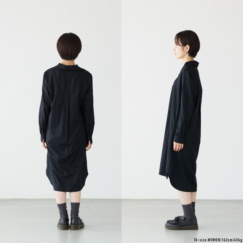 フレッドペリー FRED PERRY オープン カラー シャツ ドレス D8163