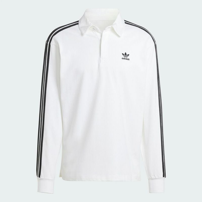 【新品未使用タグ付】アディダスオリジナルス 長袖ポロシャツ 3XL/ブラウン adidas（アディダス） ポロシャツ アディカラーラグビーポロシャツ
