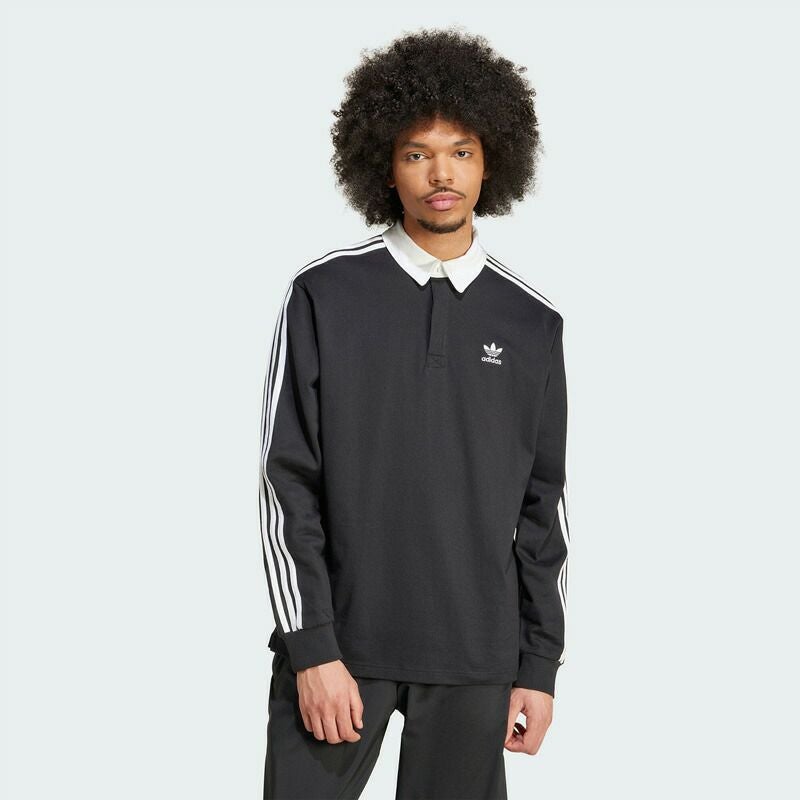 adidas originals ラガーシャツ 長袖ポロ 2XL ブラウン 美品 adidas Originals アディダス オリジナルス アディカラー ラグビー